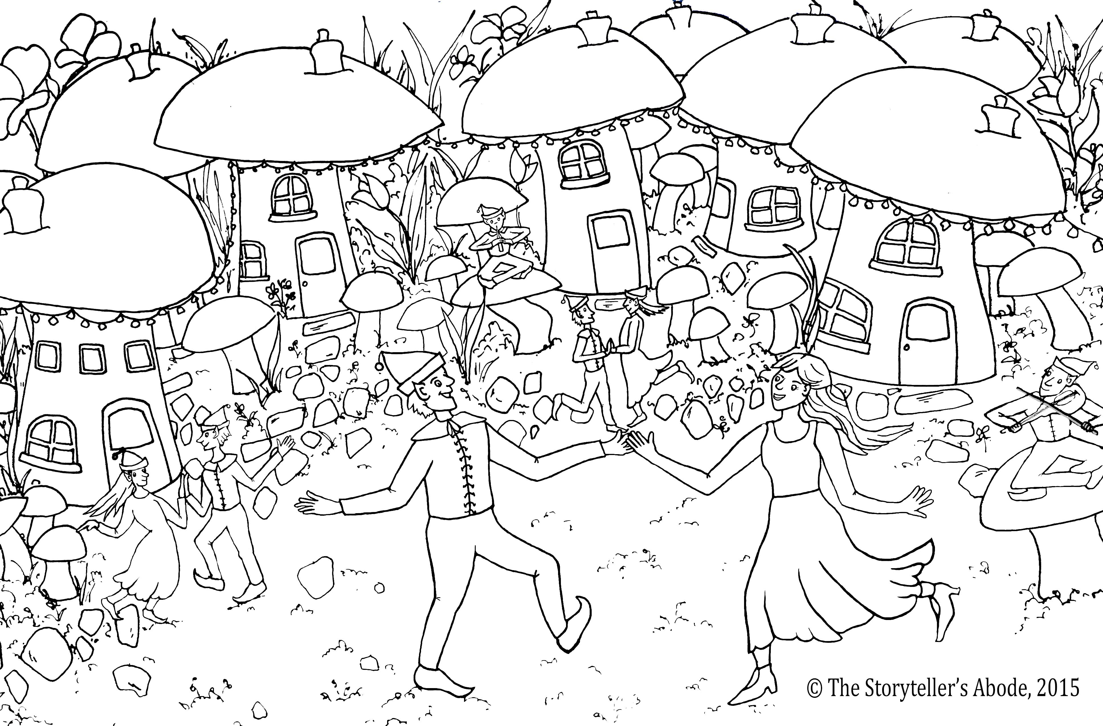 the enchanted forest coloring pages - photo #16
