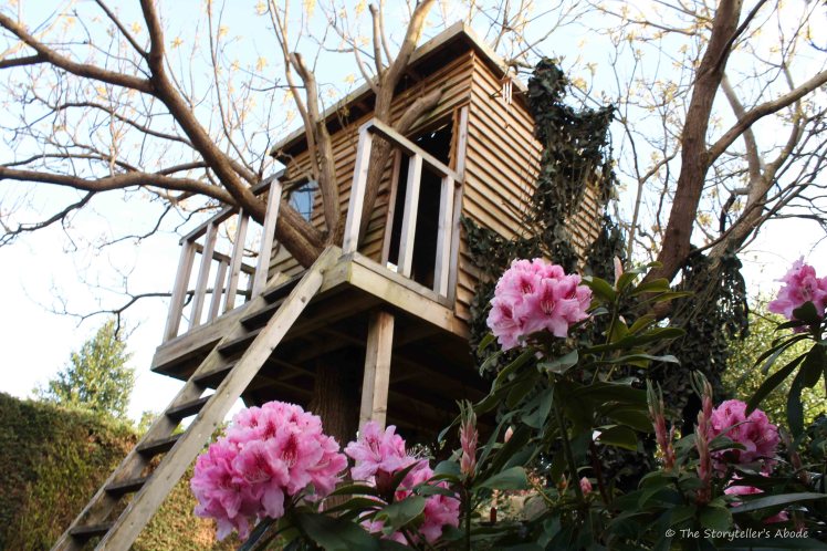 Tree House Behind Rhododendron 2